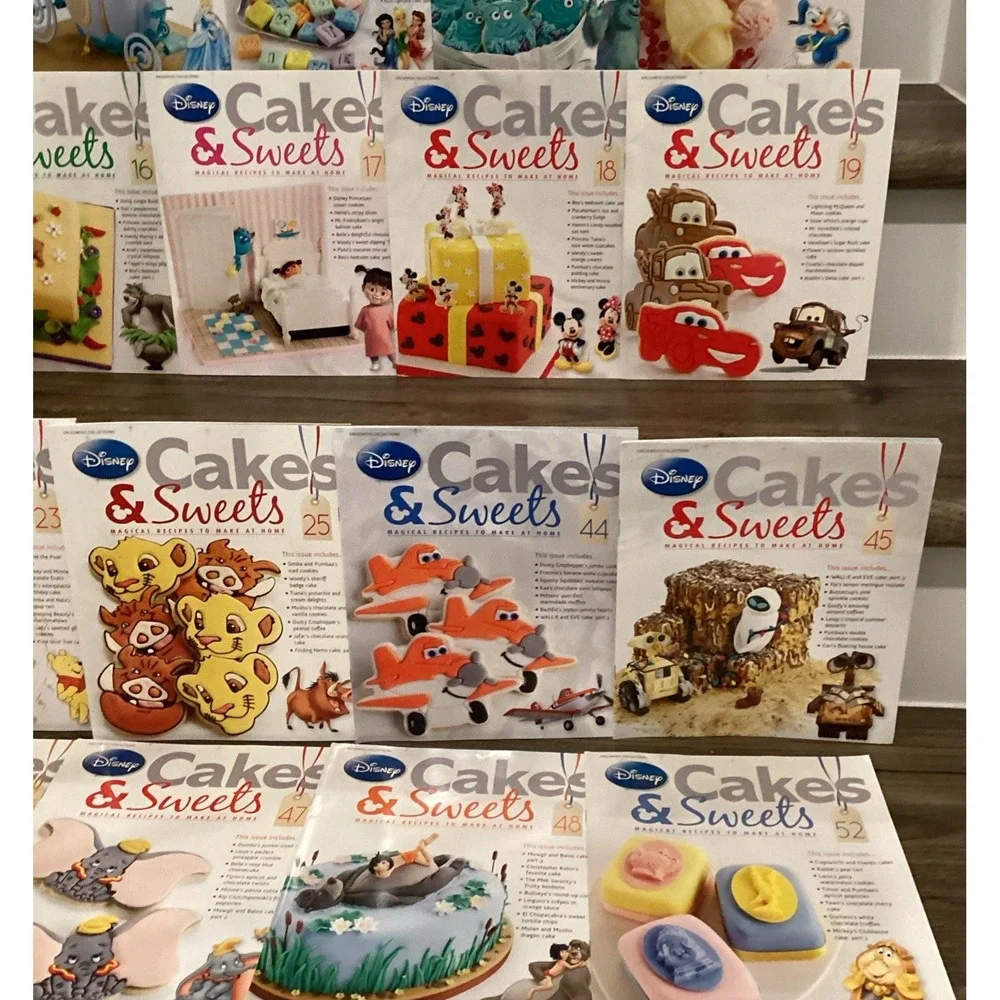 Disney Cakes And Sweets Magazines Themed Recipes Princesses Mickey Lot Of 23